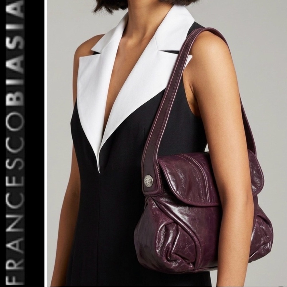 Francesco Biasia Leather Hobo Bag - Picture 2 of 10